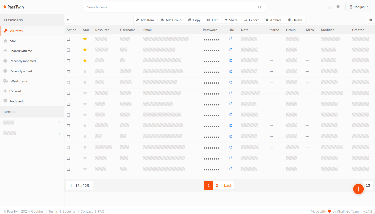 Password Manager Hide your data if someone beside you